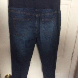 3XL maternity pants dark blue jeans trendy